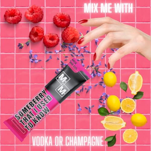 Craft Cocktail & Mocktail Mixers - Single Serve - Shelf Stable - Liquid - No Gross Powders - Mix with your favorite spirit or non-alc option - Made with Natural Flavors, Vegan, GF (Raspberry Lemon Lavender) - Thumbnail 5