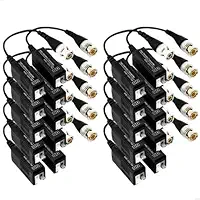 Balun Vídeo para Câmera de Segurança, 10 Pares, Compatível com Intelbras AHD CVI Multi HD, Conversor de Sinal