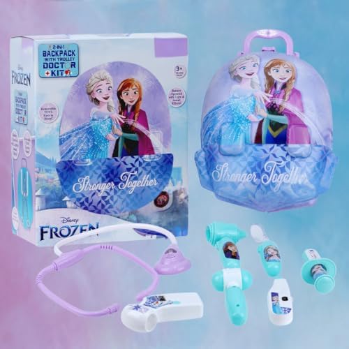PlayMagic Frozen Doctor Playset for Kids |Convertible Suitcase with Battery Operated Pretend Play Toy for Boys & Girls 3+ Years| Doctor Kit Toyset Perfect for Gift | retend Play Learning Toy