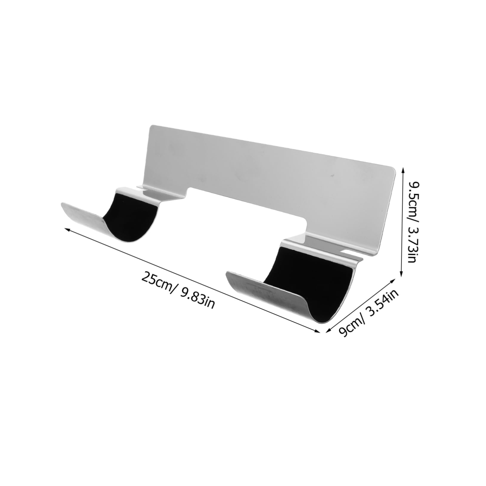 Happyyami Hairstyling Tool Storage Rack Hair Brush Organizer Blow Dryer Holder Wall Mounted Shower Hooks for Loofah Shower Razor Holder for Wall Clipper Holder Stainless Steel Silver