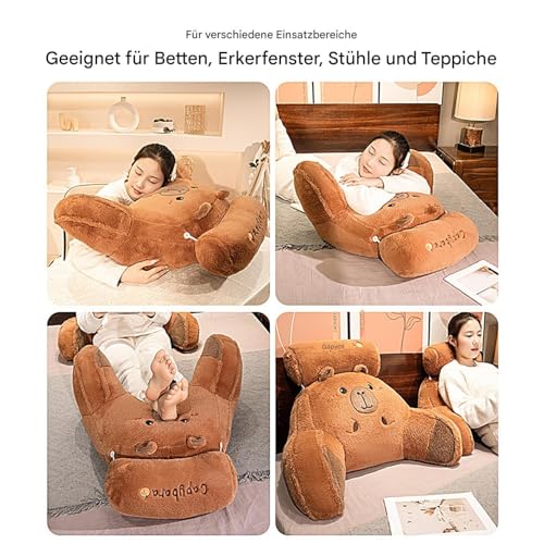 Coussin de lit pour adulte ergonomique Capybara dossier de lecture - 6