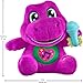 Barney’s World Toddler Toys by Fisher-Price, Barney Tall Plush, 10.5 -inch Figure with Sounds, Soft Texture for Play, Kids Ages 2+ Years