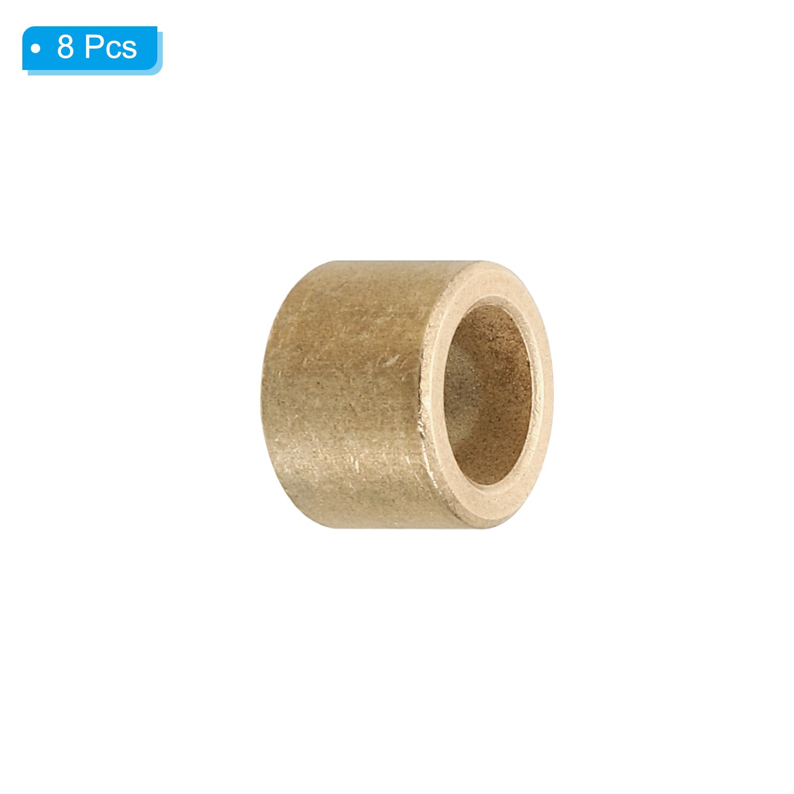 PATIKIL M8 Brass Spacers, 8 Pcs Metal Spacer Brass 8mm ID x 12mm OD x 9mm L Brass Spacers Screw Standoff for 5/16 Inch or M8 Screw - Image 3