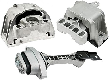 K2372 Engine Motor & Transmission Mount Set 3pc Compatible with Fits 1999-2001 Volkswagen Jetta 2.8L/ 2004 Volkswagen Golf 2.8L | A6936 A6935 A6930