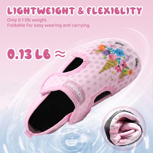 Image of WateLves Wide Toddler Water Shoes Kids Barefoot Athletic Sneakers Girls Boys Quick Dry Aqua Socks for Beach Hiking Swim Kayak Sport Accessories, Camping Essentials