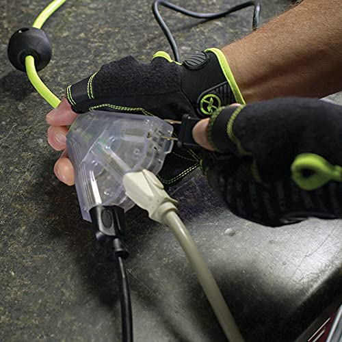 Flexzilla FZ8140503 Retractable Extension, 14/3 Awg Sjtow, 50', Grounded Triple Tap Outlet Electric Cord Reel thumb #3