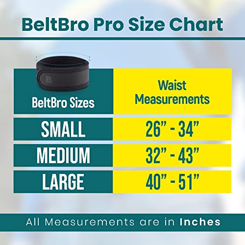 BeltBro Pro For Men – Next Generation BeltPro Buckle-Free Elastic Belt With Ultra-Soft Edge Padding - Fits 1.5 IN Belt Loops2