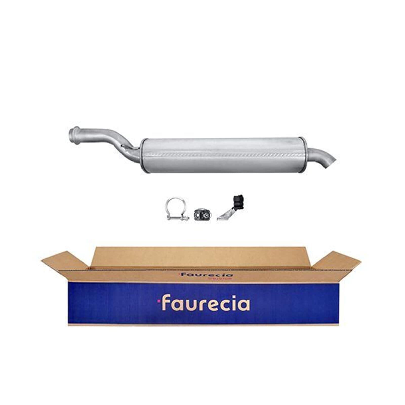 HELLA 8LD 366 027-151 Tłumik końcowy - Easy2Fit® Kit - z tyłu - jednoczęściowy - Komplet z elementami do montażu