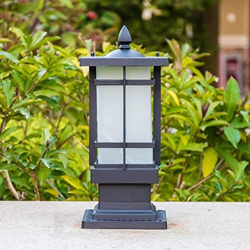 Borne Lumineuse Extérieure E27 Lampe Cour Paysage Allée Résistante - 3