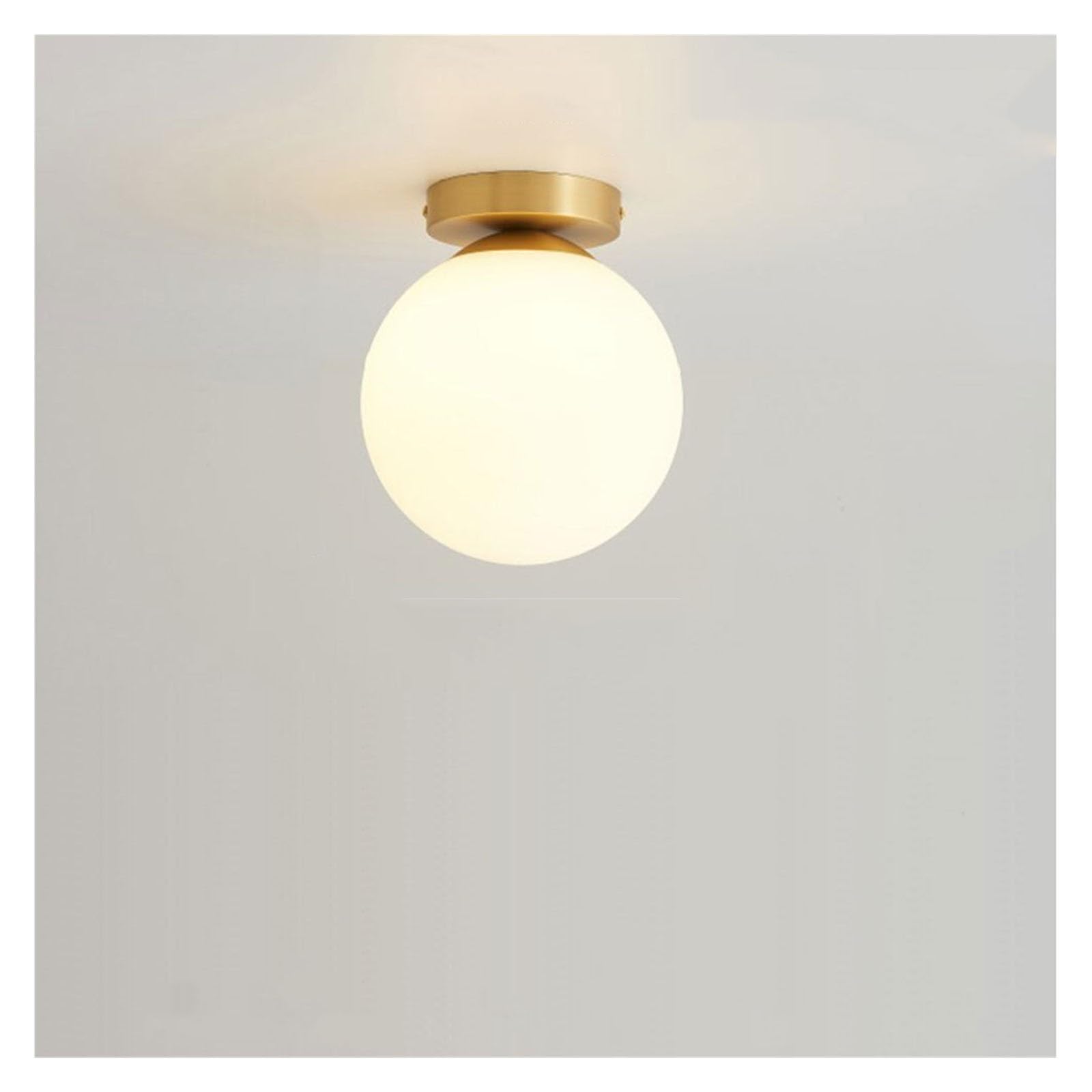 KUNYOS Nordic Led Wall Lamp Gold Simple Ball Drop Light Corridor Balcony Creative Staircase Bedroom Bedside G9(Warm White (2700-3500K),Ball)
