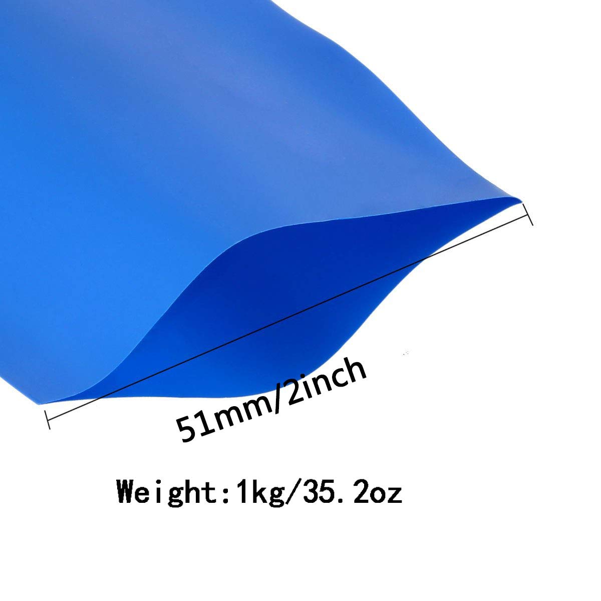 Płaskie rurki termokurczliwe z PVC, Zestaw akumulatorów Rurka termokurczliwa z PVC 1kg Niebieski 33/45/51mm(51Mm/1Kg)