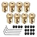 8 Pack 7mm Flexible Coupling Connector for Any Motors with Shaft Diameter of 0.275in/7mm - Car Wheels Tires Shaft