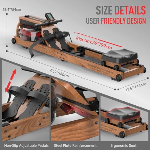 Joroto MR280 Water Rowing Machine thumb #6