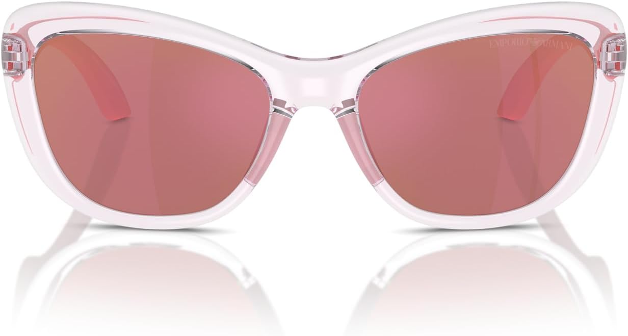 Emporio Armani Girls' Ek4004f Low Bridge Fit Butterfly Sunglasses