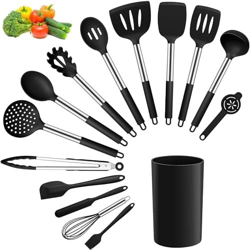 Joyfair Kitchen Utensils Set, 15 Pcs Silicone Cooking Utensils Se...
