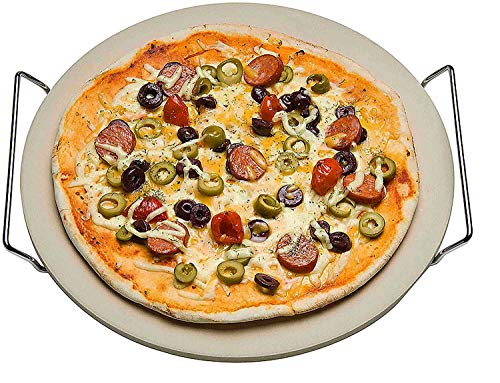 Pierre à pizza 33cm avec support
