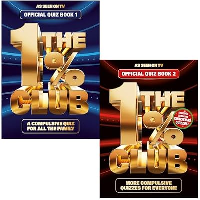 The 1% Club Official Quiz Book 1 & 2 Collection 2 Books Set By BBC Studios