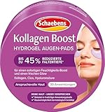 Schaebens Kollagen Boost Hydrogel Augen-Pads, 60 Stück für 30 Anwendungen, für einen sofortigen Feuchtigkeits-Boost und einen frischen Glow mit Kollagen, Cica und Hyaluronsäure