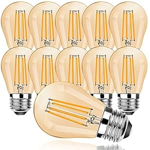 ProCrus E27 vintage led-gloeilamp, G45 4 W Edison ledlamp, 2700 K warm wit, 300 lm lichtbron vervanging voor 30 W…