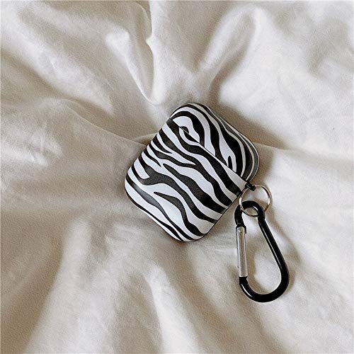 Xinbalove Case Compatible With Airpods Pro Wild Cool Zebra Print Carrying Case Clear Soft Tpu Shockproof Durable Frame Stylish Earphone Protective Skin With Keychain/Strap/Earhooks #TOP4