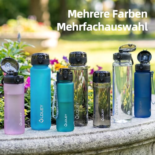 OLDLEY 1 Liter Wasserflaschen mit Sieb, BPA-freie, auslaufsichere Trinkflasche, leichte… – Ansicht 6