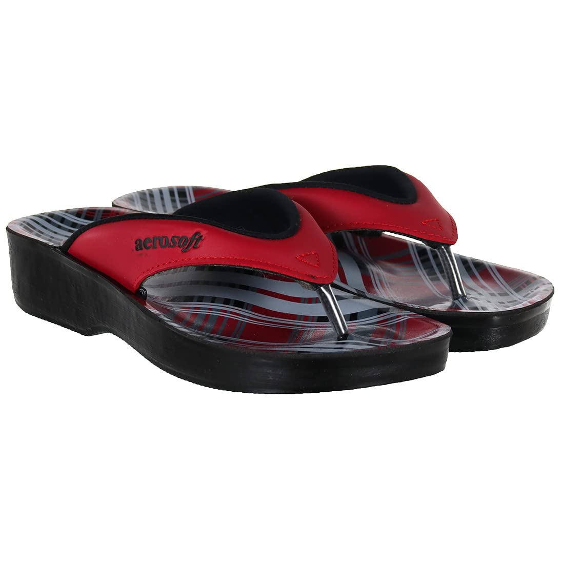 AeroSoft PU Red Casual (870) Slippers for Women - 41 EU (B0BH8PN84N) Amazon Price History, Amazon Price Tracker
