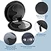 Bewudy CD Case Holder, CD Case for Car DVD Holder Portable Disc Organizer DVD Round Storage Wallet for Car, Home, Travel Carrying (Black)
