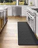 DEXI Kitchen Rug Anti Fatigue,Non Skid Cushioned Comfort Standing Kitchen Mat Waterproof and Oil Pro
