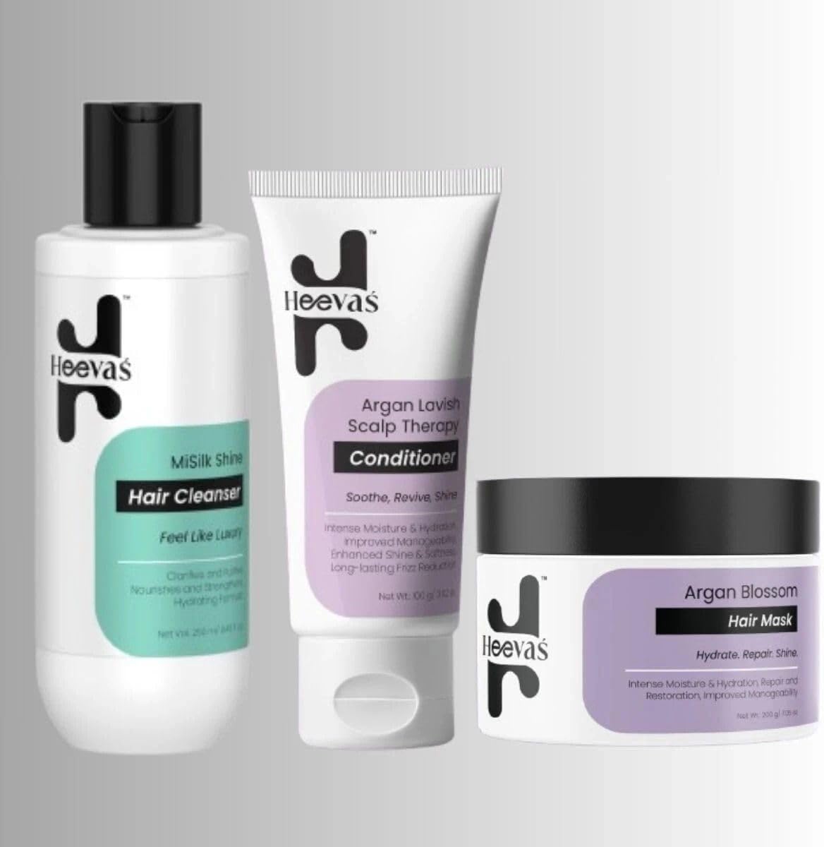 Hair Cleanser, Conditioner & Mask Combo | 250ml Shampoo + 100g Conditioner + 200g Hair Mask-image-25