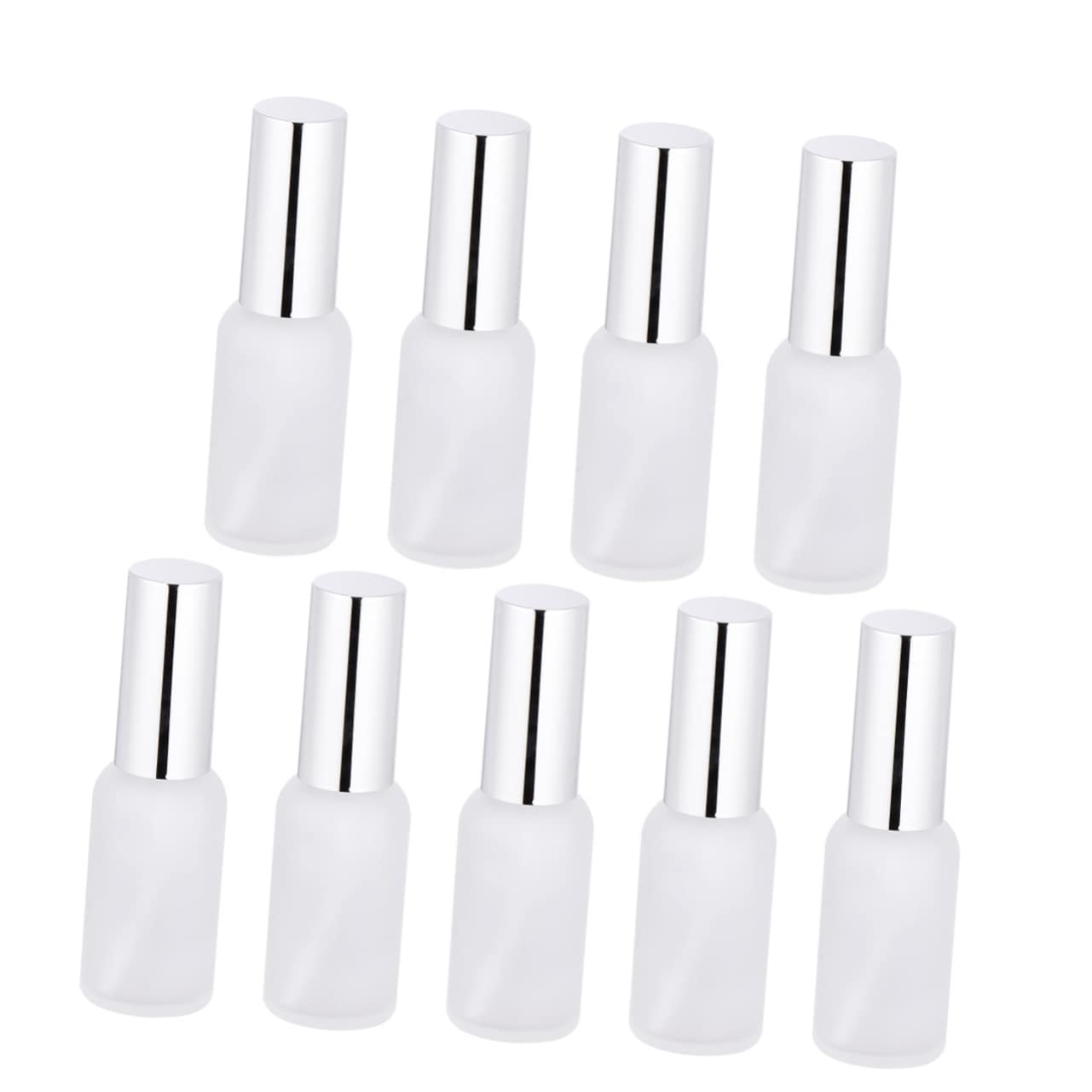 Bottiglia Spray in Vetro Opaco 20ml, Set 9 Pezzi Bianco
