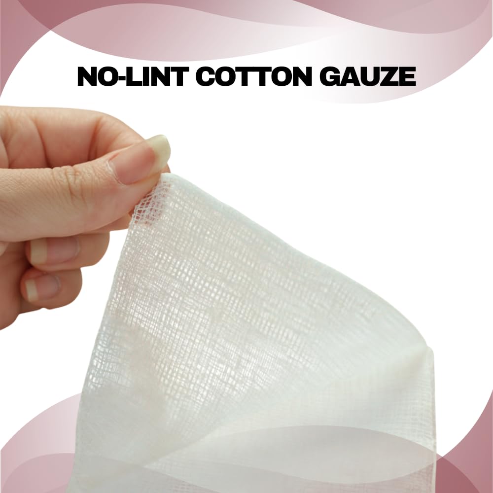 SMDPL Non-Sterile Gauze Swabs 10cm x 10cm, 12Ply - Highly Absorbent, American Fold - Pack of 100Pcs for Medical, First Aid & Wound Care 3