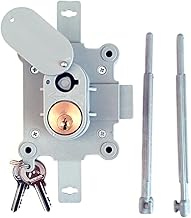 Generico Replacement Lock for Enel Counter Box with Key Complete with Rods Grey