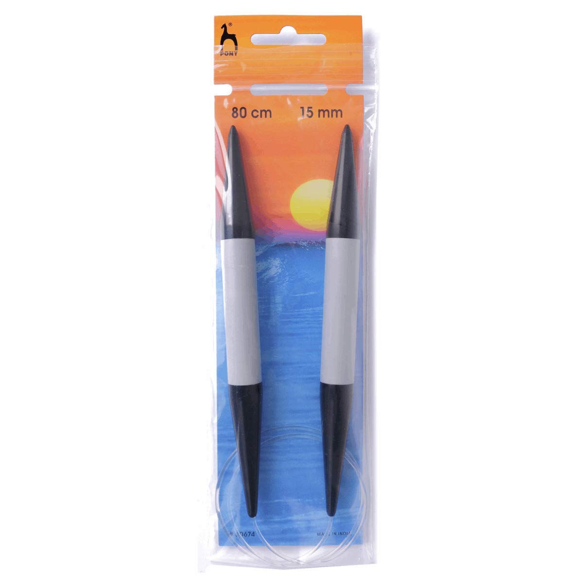 Pony Fixed Circular Classic Knitting Pins, Multi-Colour, 9 x 7 x 24.5 cm — image 1