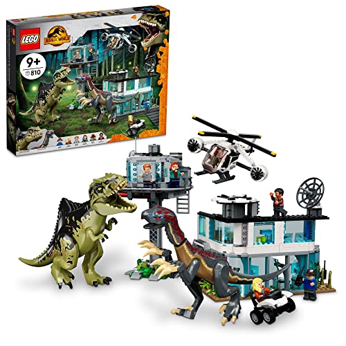 LEGO Jurassic World Giganotosaurus & Therizinosaurus Attack 76949 Building Toy Set; Fun for Kids Aged 9 and up (658 Pieces)
