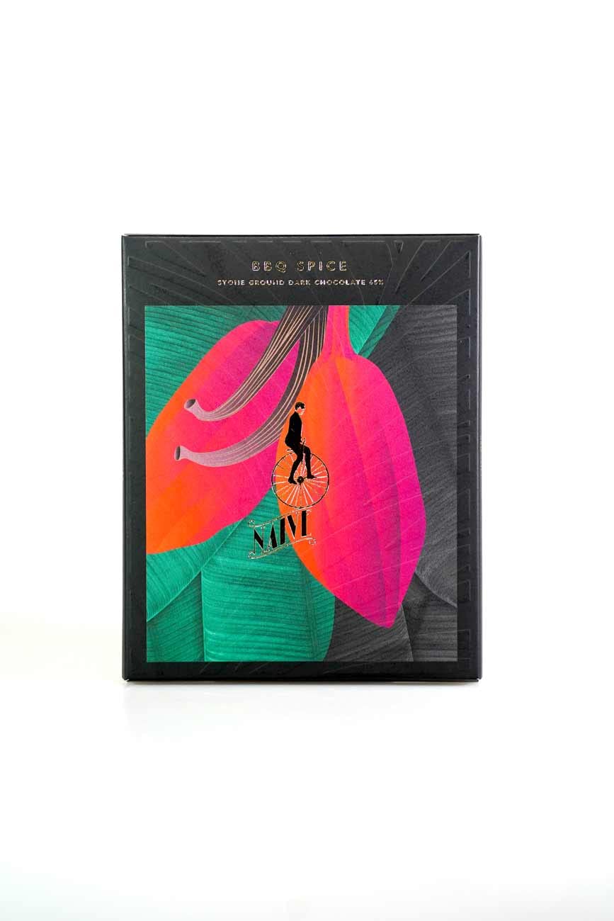 Naive BBQ Spice Organic Milk Chocolate 68%