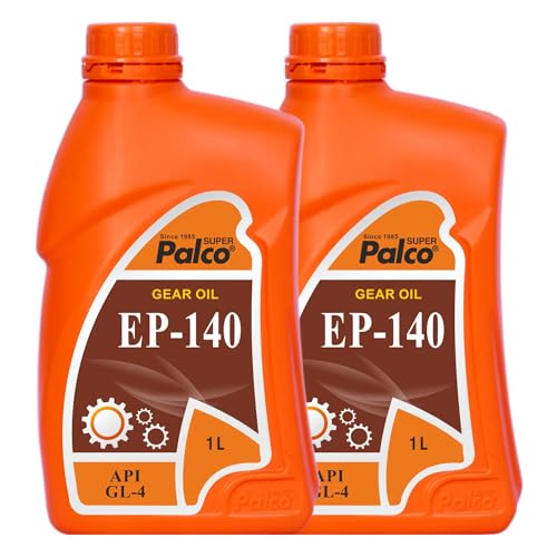 Image of PALCO EP 140 Extreme Pressure Gear Oil 1 Litre (Pack 2) | API GL 4 Gear Oil for Cars, Bus & Other Heavy Vehicle High Performance Heavy-Duty for Smooth Transmissions, Superior Protection