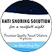 PREMIUM Stop Snore Solution: Adjustable Anti Snoring Chin Strap Device + 4 Nose Vents Aid to Easy Breathing + 3D Contoured Sleep Mask - For a Silent Sleep and Restful Night