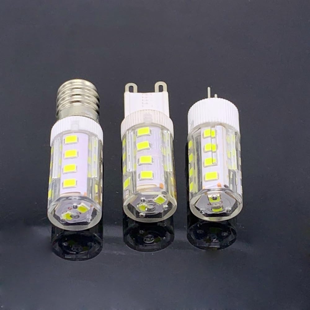 YSJX Lighting, Confezione da 20, Lampada LED in ceramica 5W G4/G9/E14 Lampada mais 26LED-2835SMD AC220V Sorgente luminosa dimmerabile Lampadine per la casa(Warm white,G9 5W)