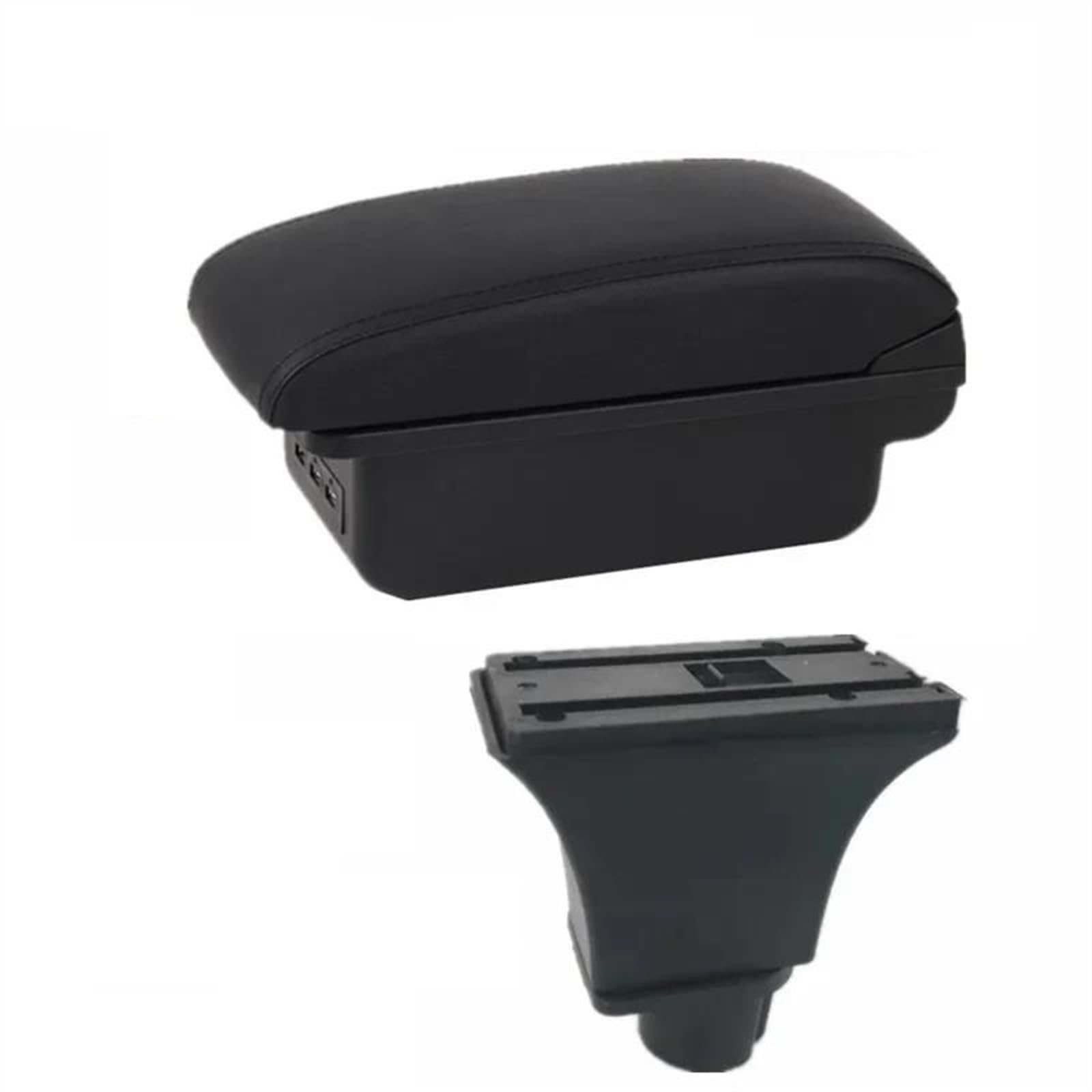 NOHEEU Center Console Armrest Storage Box For Corsa C Car Interior Parts Modification Accessories(B1 black line)