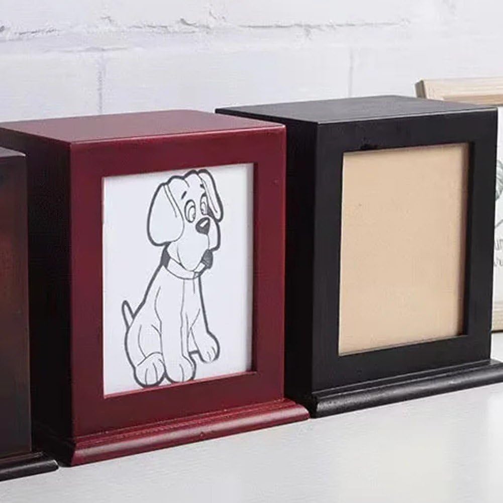 Urna Per Animali Domestici in Legno Con Cornice Per Foto Scatola Commemorativa Per Ceneri Di Bara Per Animali Domestici Portacenere Per Animali Domestici Per Cani Di Gatto Coniglio Ceneri Di Piccoli