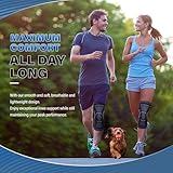 Lexniush Knee Support for Men/Women, Best Knee Brace for Arthritis, Joint Pain, Ligament Injury, Meniscus Tear, ACL, MCL, Tendonitis, Knee Compression Sleeve for Running, Sports(Black, L) - Image 6