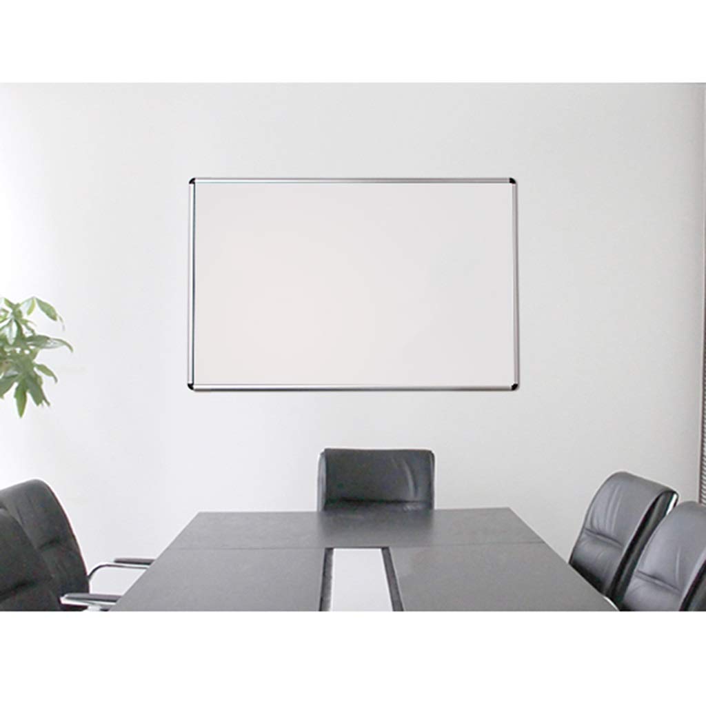 Magnetyczna tablica suchościeralna – dwustronna aluminiowa rama, gładka powierzchnia do pisania, idealna na spotkania i prezentacje biurowe, 60 x 90 cm, srebrna