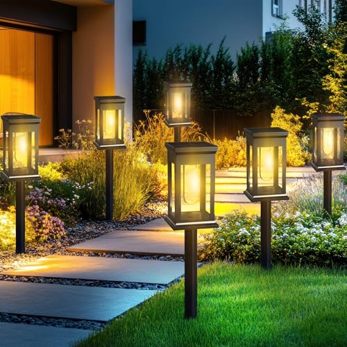 Liuyife 6er Solar Wegeleuchten Warmweiß IP65