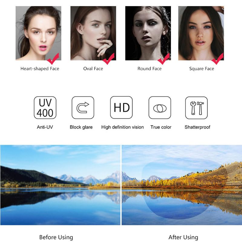 Retro Aviator Polarized Sunglasses for Men Women Trendy 70s Vintage Plastic Frame Sun Glasses4