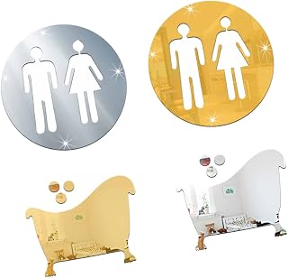 BESPORTBLE 4Pcs 3D Adesivos 3D Adesivos De Parede Decoraciones Para Uñas Wc Decalque Banheiro Adesivos Parede Banheiro Decorar Applique Adesivos Sala De Descanso Decoração Da Parede