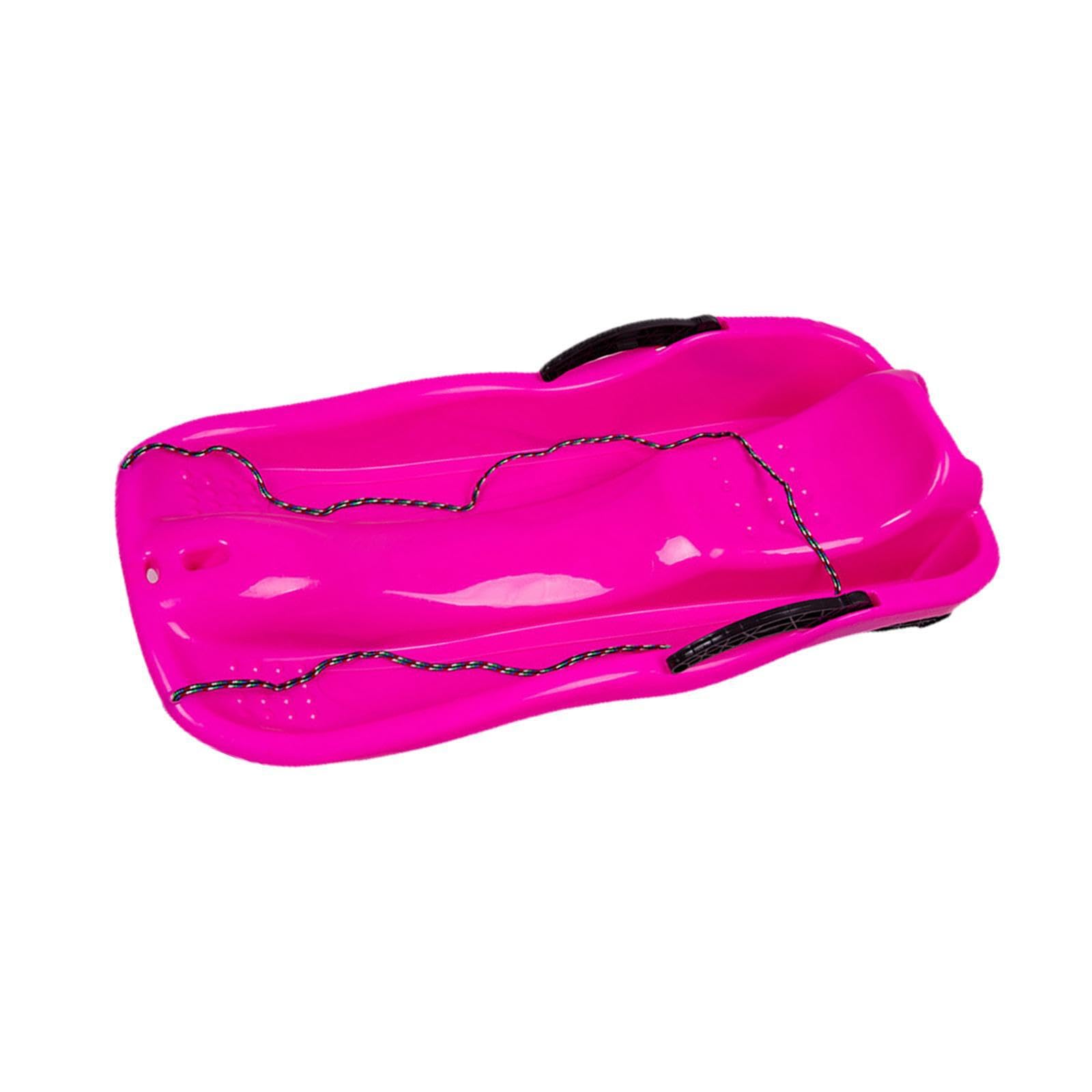 Luge de Jardin avec Freins, Pratique pour Les Enfants et Leurs Amis, Toboggan pour Deux Personnes en Hiver, Luge maniable pour Enfants et Tout-Petits,