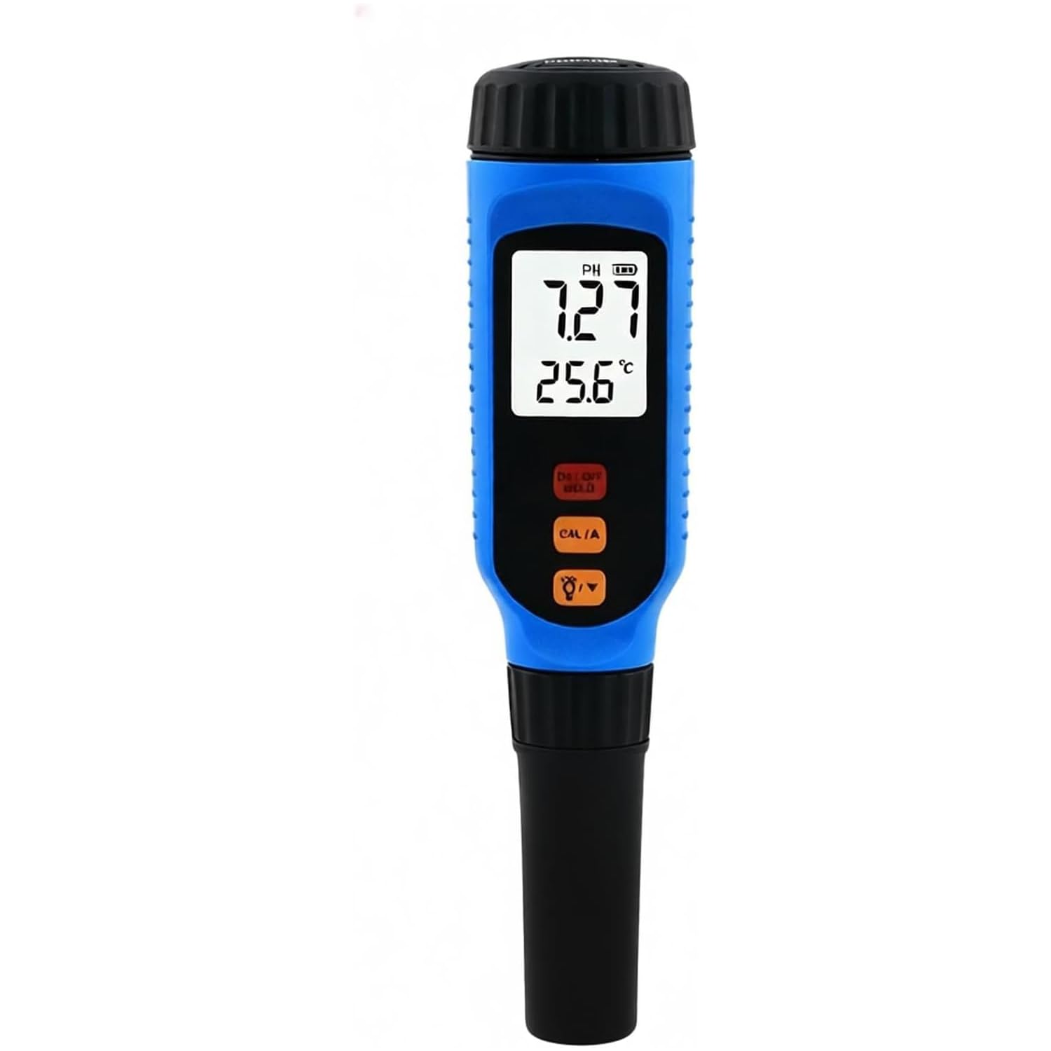 Medidor De Ph con Sonda Plana Ip65, Medidor Digital De Superficies con ATC, Calibración En Tres Puntos, Retención De Datos, Mide El Ph En Líquidos, Papel, Tejidos, Cuero Y Pieles