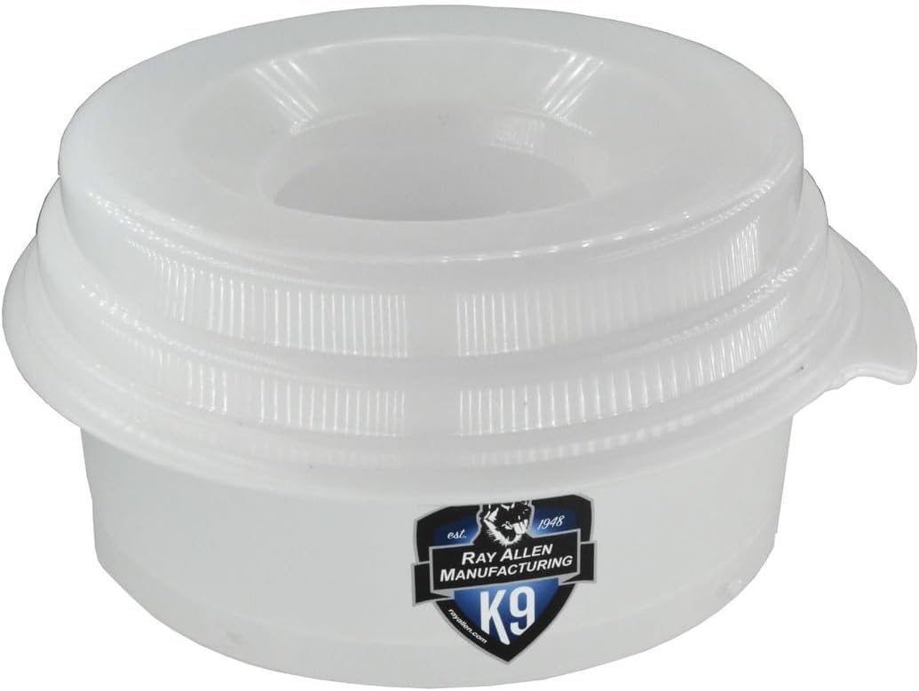 Ray Allen Buddy Bowl - Spill Proof Dog Water Bowl (44oz White)