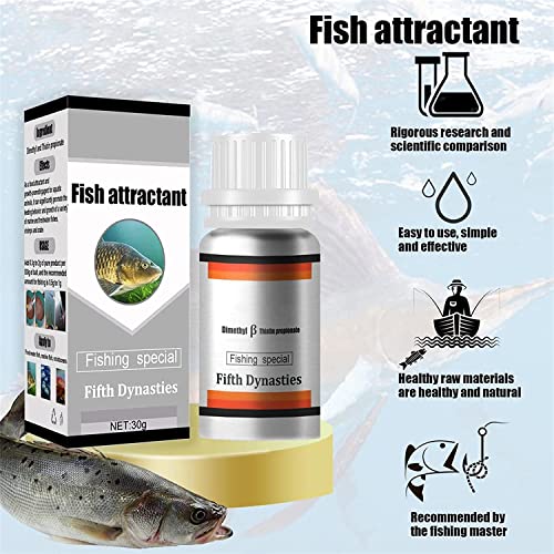 High Concentration Fish Bait Attractant From Live Baits, Fish Food Attractant For Marine And Freshwater Fish, Practical Anglers Accessories, 30G (1Pcs) #TOP5