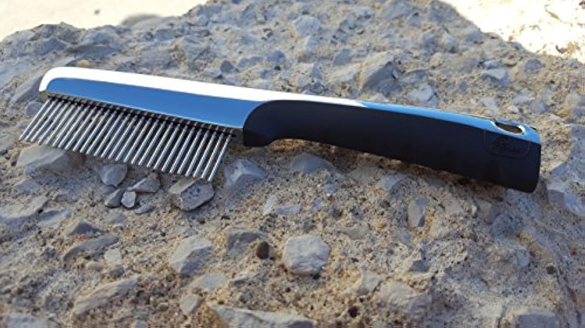 Resco Professional Anti-Static Dog, Cat, and Pet Rotating Pin Comb, Best for Removing Knots and Mats-lIely4qY